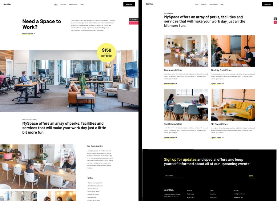 Coworking Space & Office WordPress Theme